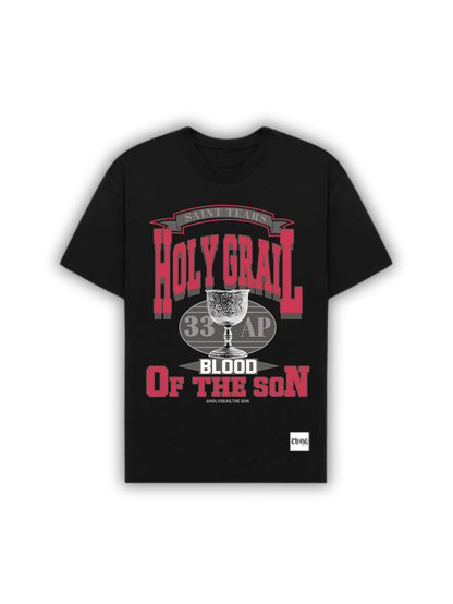 Camiseta Oversized Holy Grail - Estampa Gótica e Religiosa