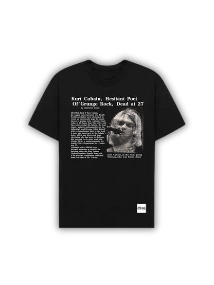 Camiseta Oversized Grunge Rock Kurt Cobain