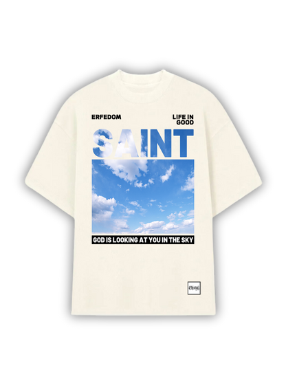 Camiseta Unissex com Foto do Céu - Streetwear Conceitual