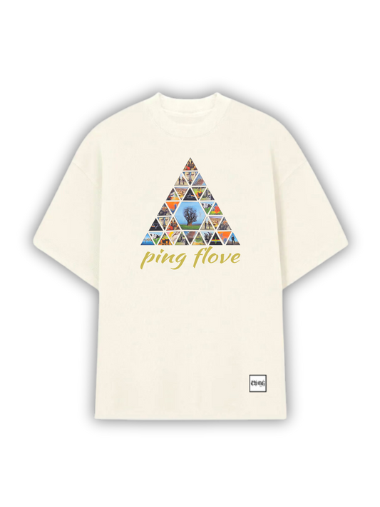 Camiseta Estampa Triangular Colorida - Estilo Criativo e Único