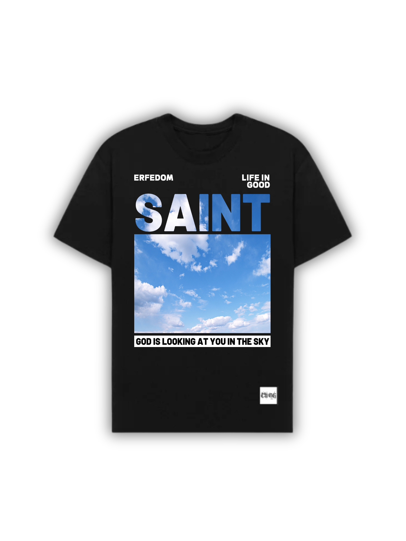 Camiseta Unissex com Foto do Céu - Streetwear Conceitual