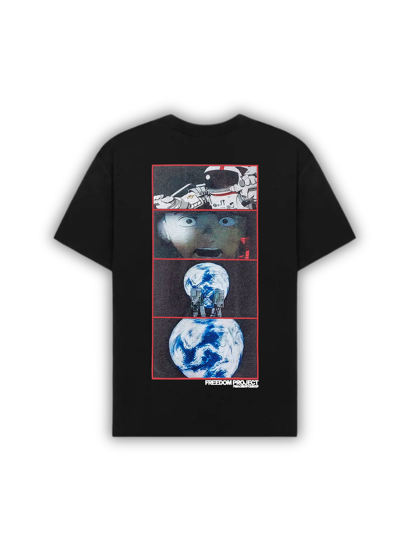 Camiseta Oversized Astronauta - Estampa Sci-Fi e Cyberpunk