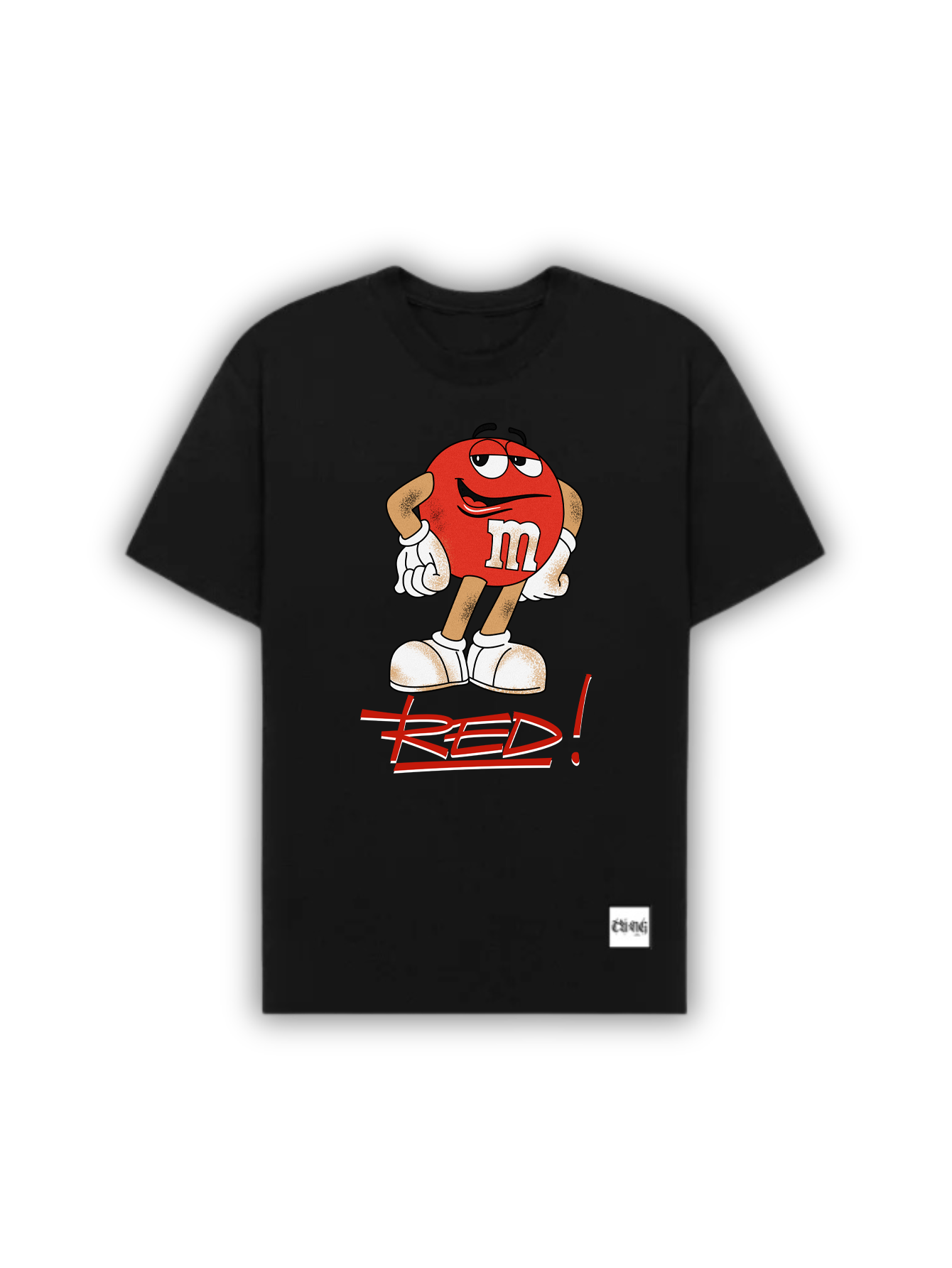 Camiseta Oversized M&M’s Red - Estampa Divertida e Retrô