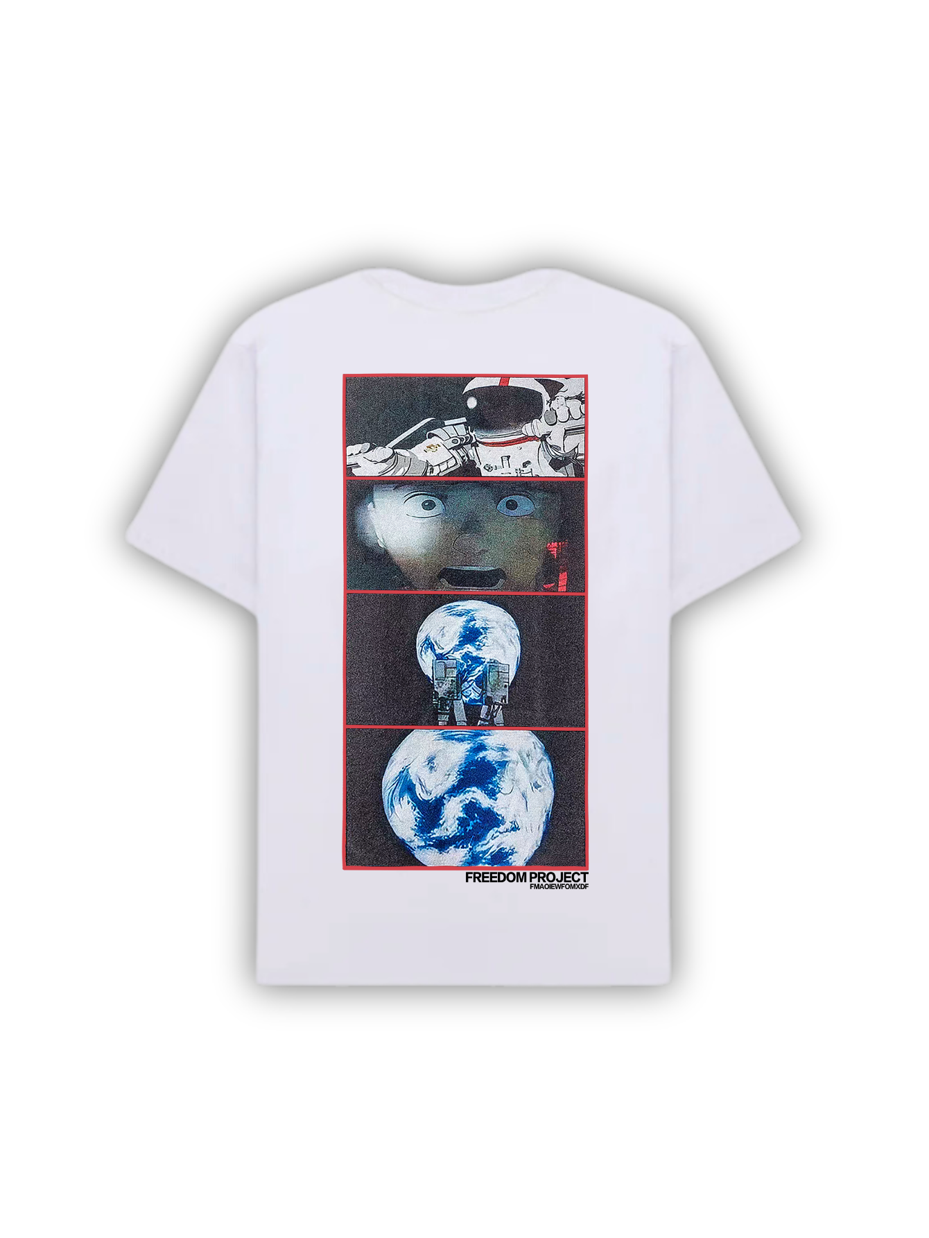 Camiseta Oversized Astronauta - Estampa Sci-Fi e Cyberpunk